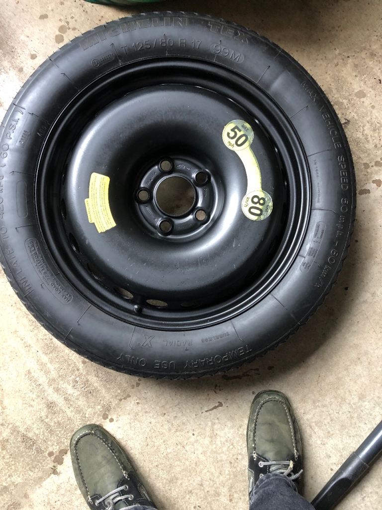 Spare Wheel &Tyre size 125x80 R17 Never used as good as new 