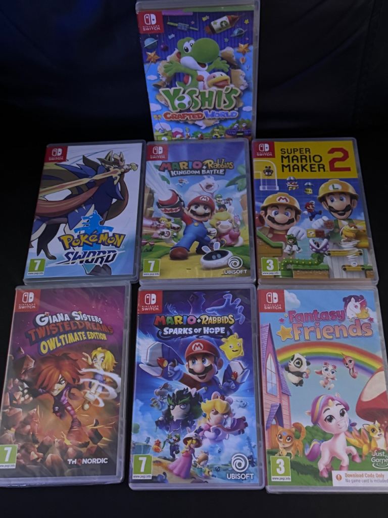 Nintendo Switch Games Bundle set of 7 all new n sealed n some not. 