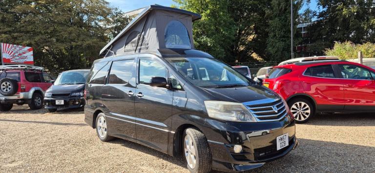 Toyota Alphard 4 Berth Campervan with Fridge and pop top