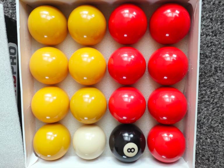 Billiard Pro Unisex 2'' (Reds & Yellows) 2 LEAGUE POOL BALLS 