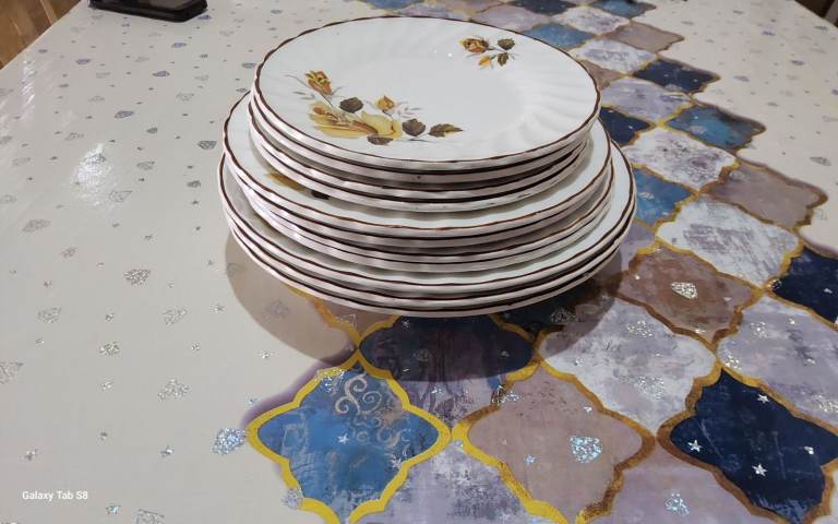 Vintage Gem Pottery Ltd England Plates