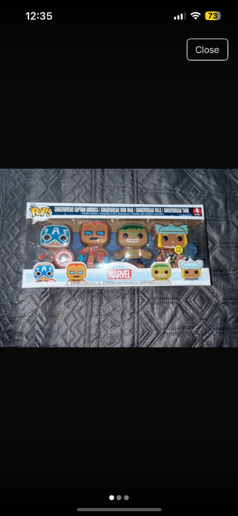 Funko pop marvel gingerbread christmas gift