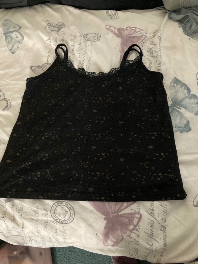 Be you Black star Pyjama Set  – Size 12/14, Good Condition