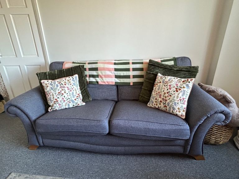 2 sofas and stool