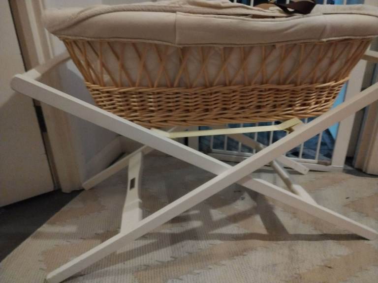 Wicker Bassinet & Stand