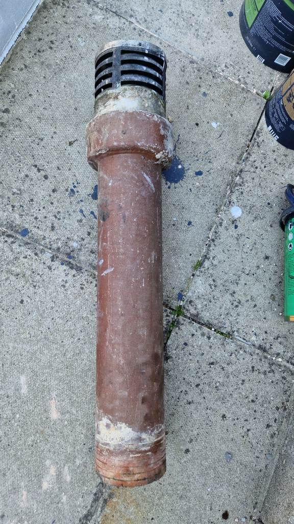 Ceramic chimney flue. 