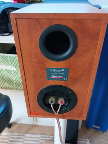 Sold ..Dynaudio Audience 42 Speakers in Cherry Wood Finish