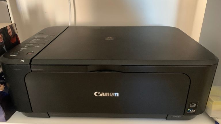 £45 ONO MUST Go – Canon MG3250 Printer - Good Condition, Black + XL Ink cartridge
