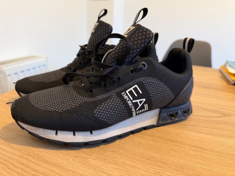 EA7 EMPORIO ARMANI Trainers – Black, UK Size 8