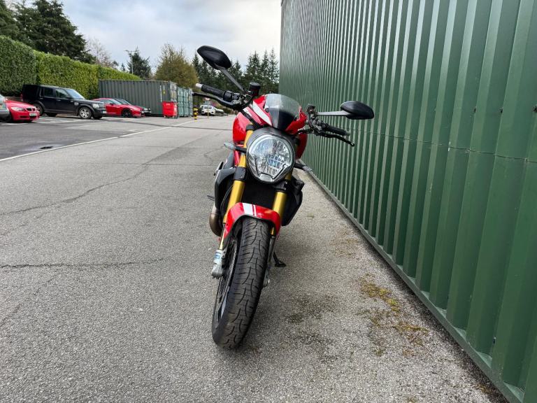 Ducati Monster 1200S White Stripe 2015 Red 23k Full Ducati History Ohlins