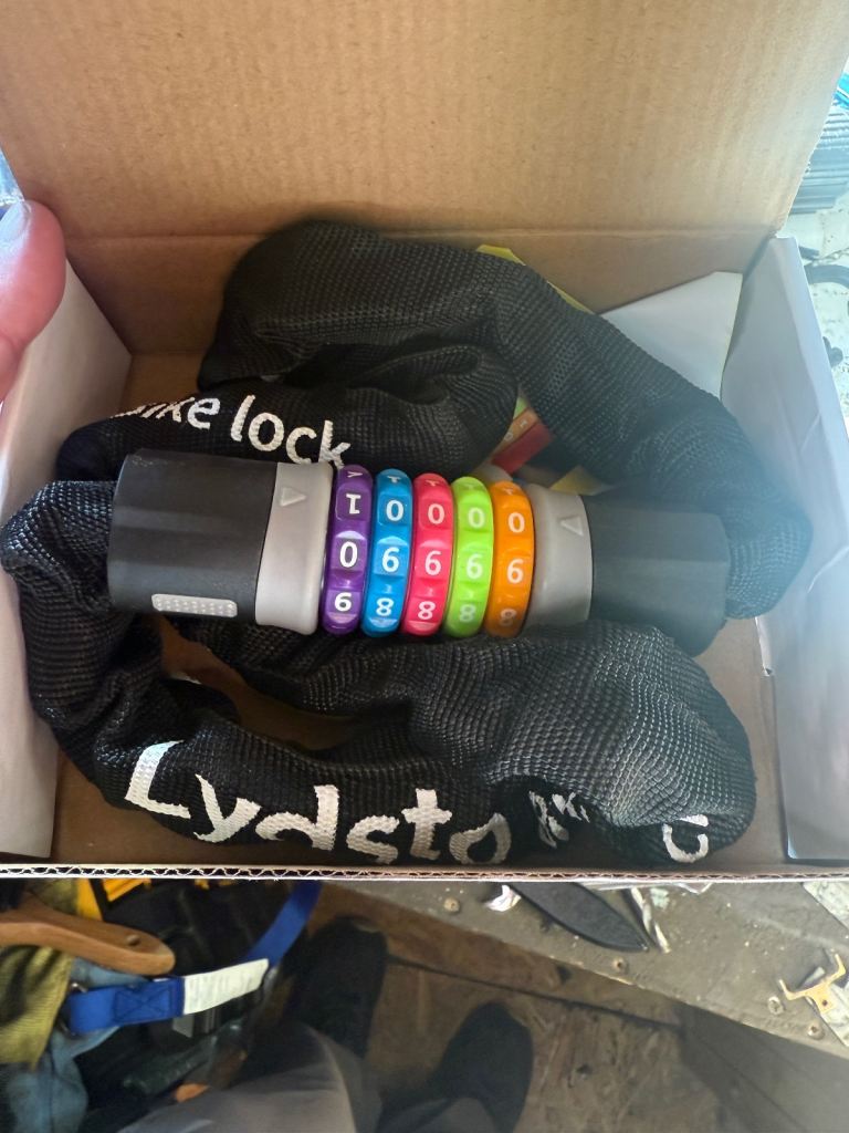 Rainbow bike scooter combination chain lock 