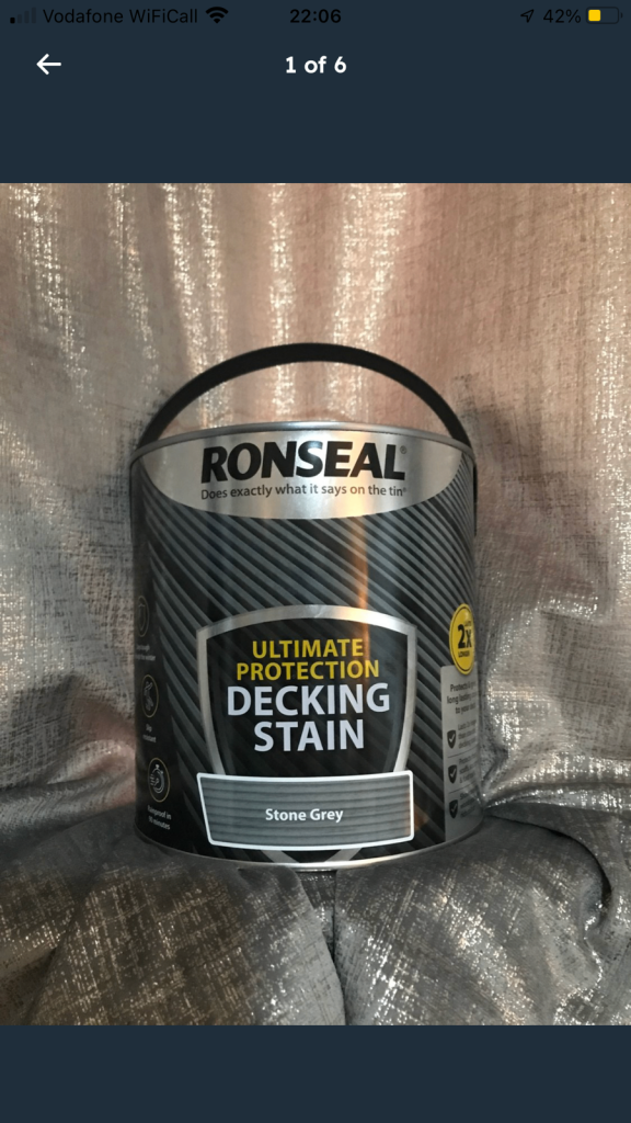 Ronseal Ultimate Protection Deck Stain - Stone Grey - Anti Slip 