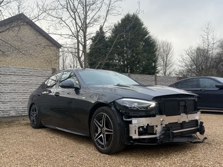 Mercedes Benz C300e 2025 25 Reg HPI CLEAR 6K miles Damaged Unrecorded