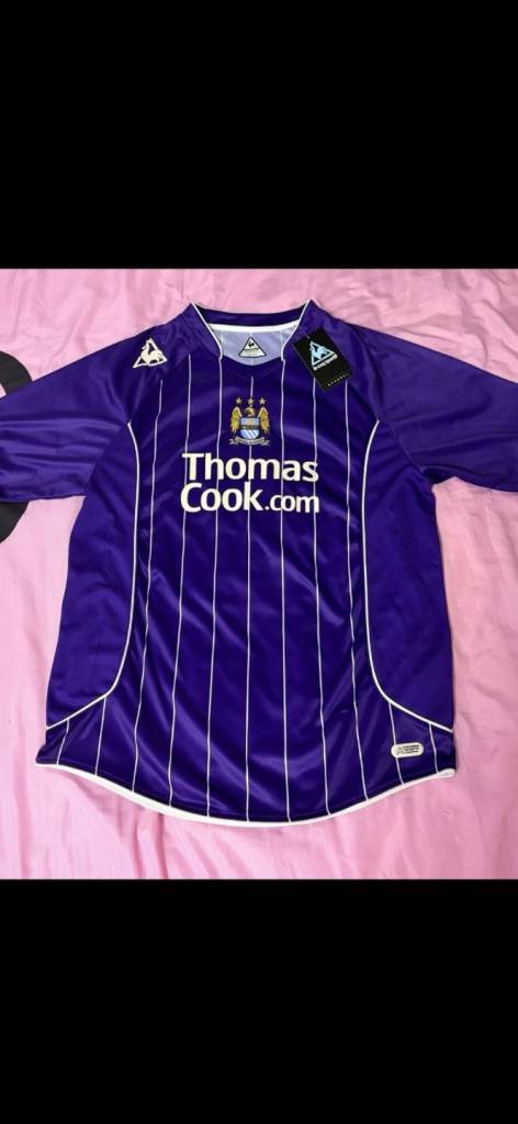Manchester city 07/08 away shirt mint 