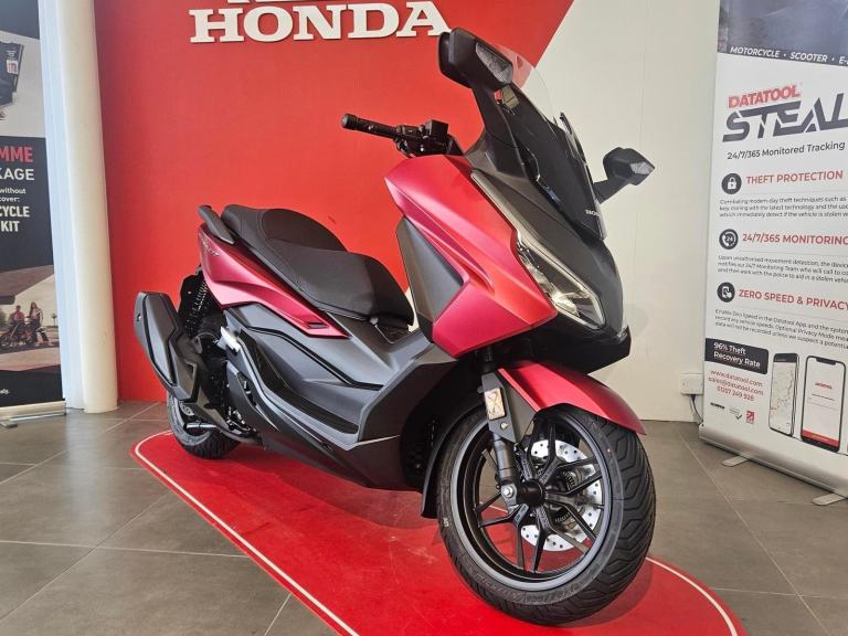 2026 HONDA FORZA 350 in Matte Carnelian Red Metallic