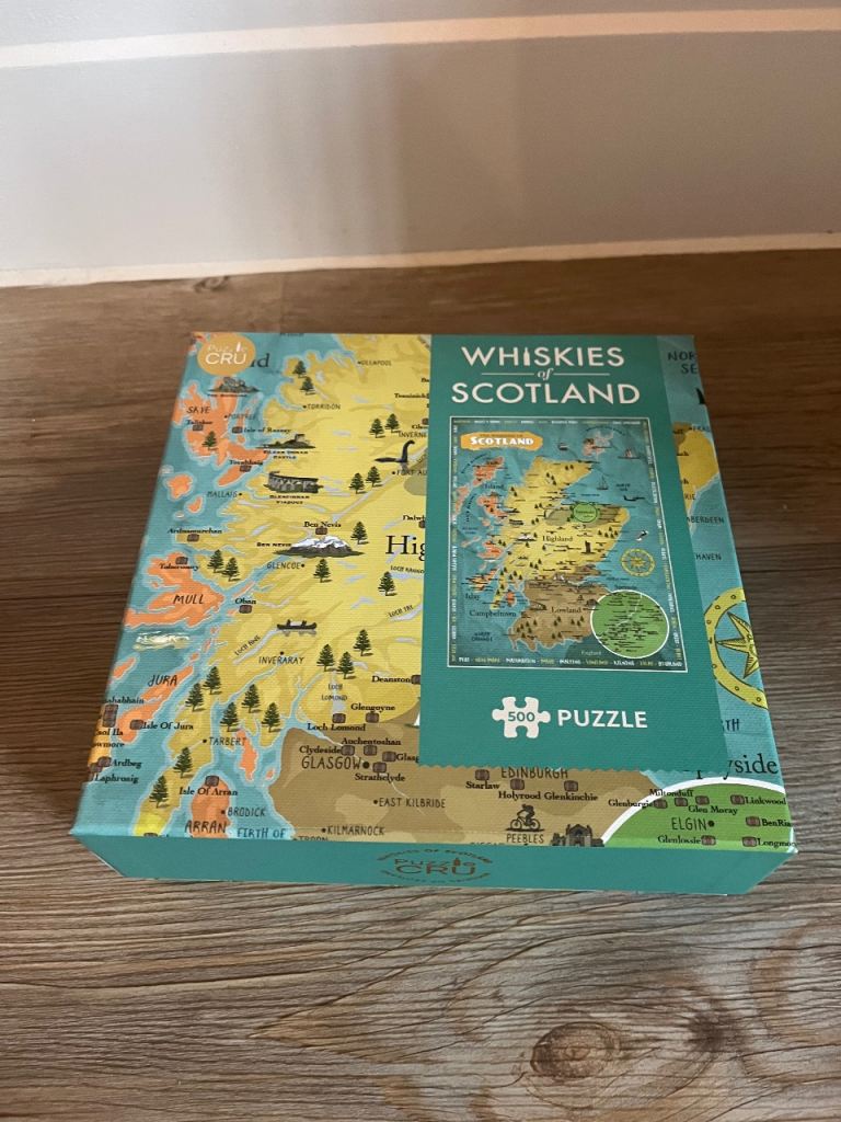 Whiskies Scotland 500-Piece Jigsaw Puzzle – Good Condition