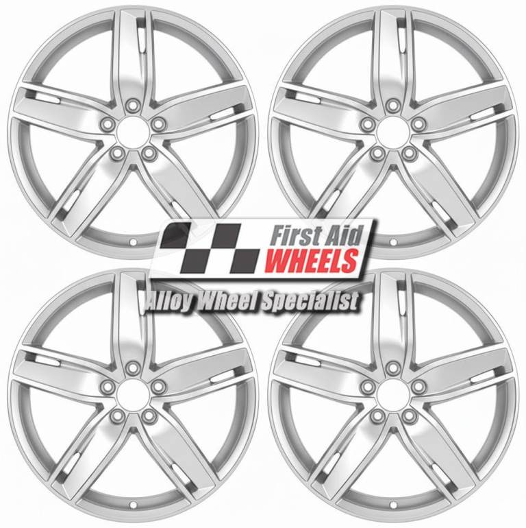 R647S Swap AUDI S3 8V 4X 19'' GENUINE 5 ARM WING BRIGHT SILVER ALLOY WHEELS