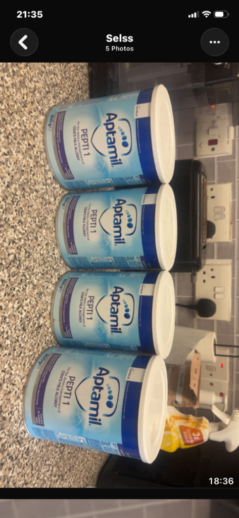 Aptamil Pepti 1 Formula Milk - 4 Tins, Unopened