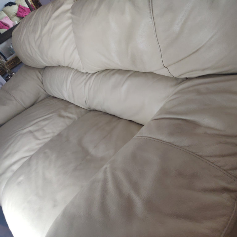 2 seater cream settee