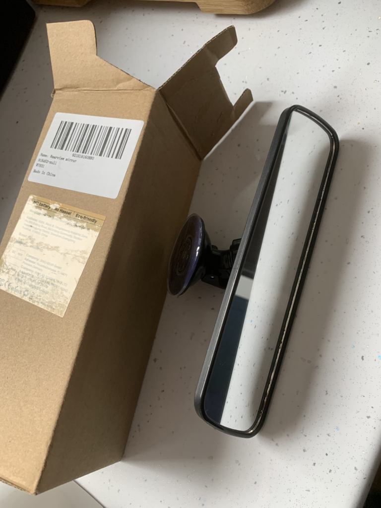 Rear View Mirror Glass Suction Cup Learner Driver Stick 