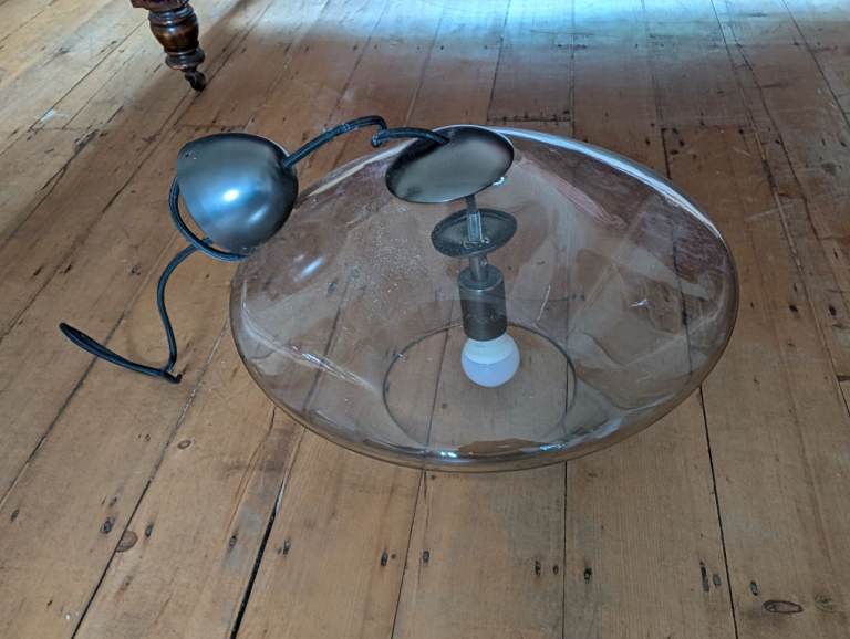 John Lewis Contemporary. Glass ceiling light shade 50cm diameter
