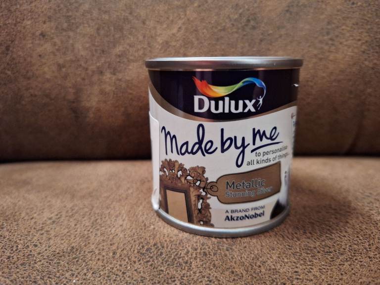 Dulux Made By Me Metallic Stunning Silver 125ml Hobby craft Paint Brand New