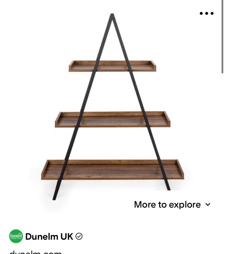Dunelm Fulton A frame shelf / bookcase