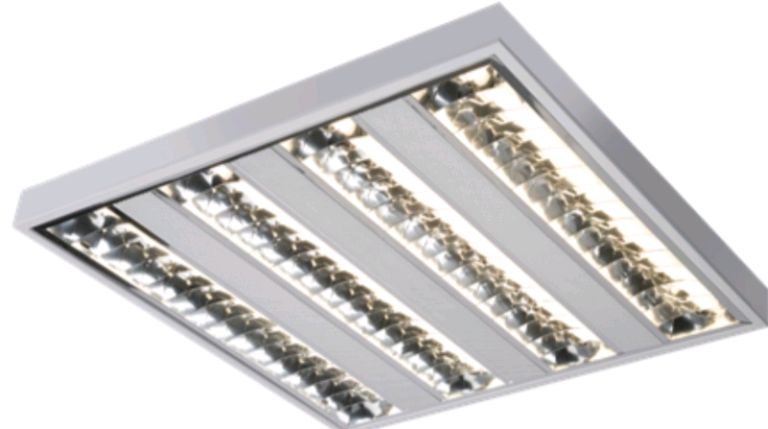 Knightsbridge SURF414HF 595x565mm 4x 14 watt Square T5 Surface Mounted