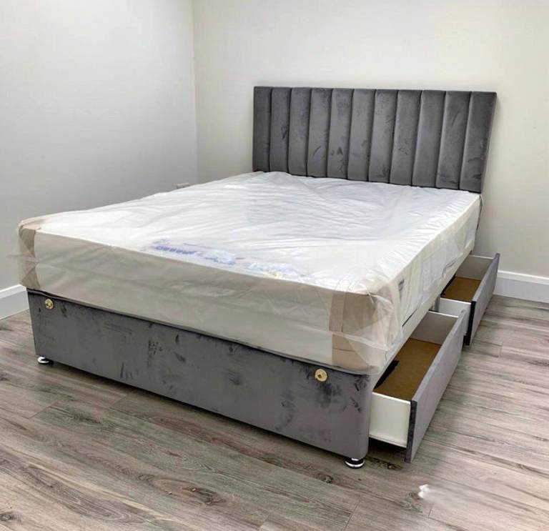 King Size & Super King Size Divan Bed Base With Mattress BRAND NEW Today Delivery order Now 🚚🚛