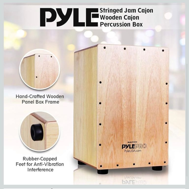 Pyle full size Cajon Drum Box (as new)
