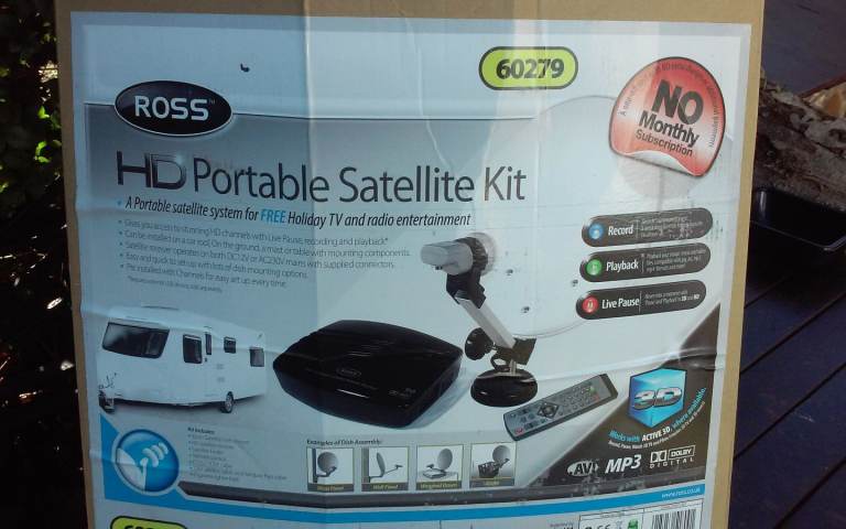 Portable satelite tv system