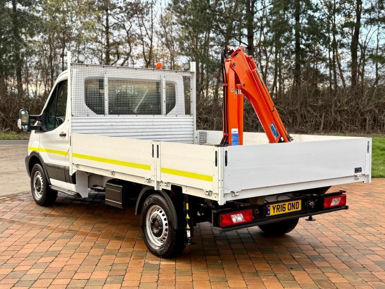2016 Ford Transit 2.2 TDCi 125ps Pick Up Truck / Dropside ***4 Metre Reach Crane***  CHASSIS CAB ...