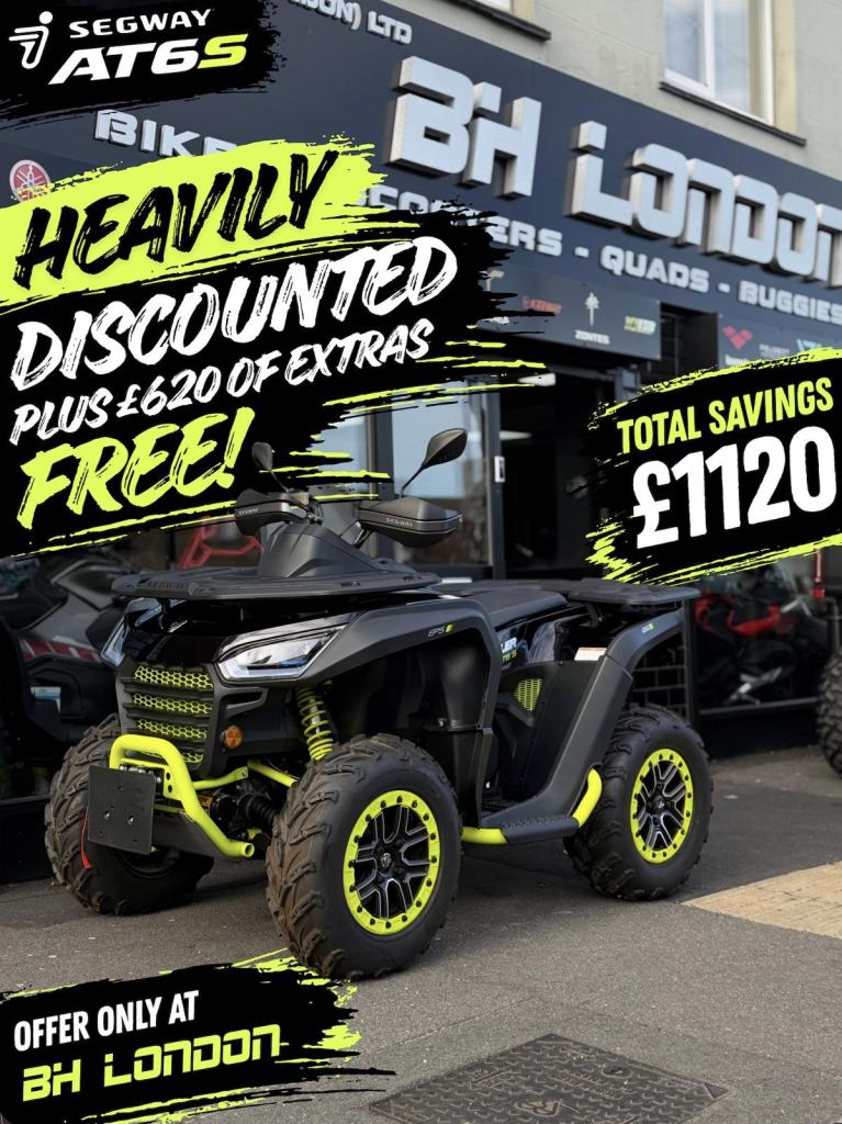 MASSIVE OFFER - Segway AT6S - 2 year warranty - Road legal ATV