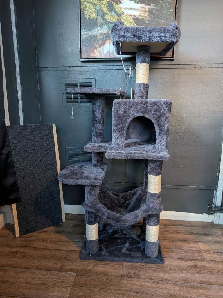 Cat post and scratch pad