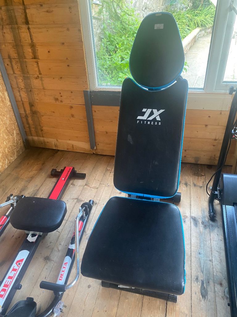 JX FITNESS Adjustable Weight Bench – Black, Good Condition