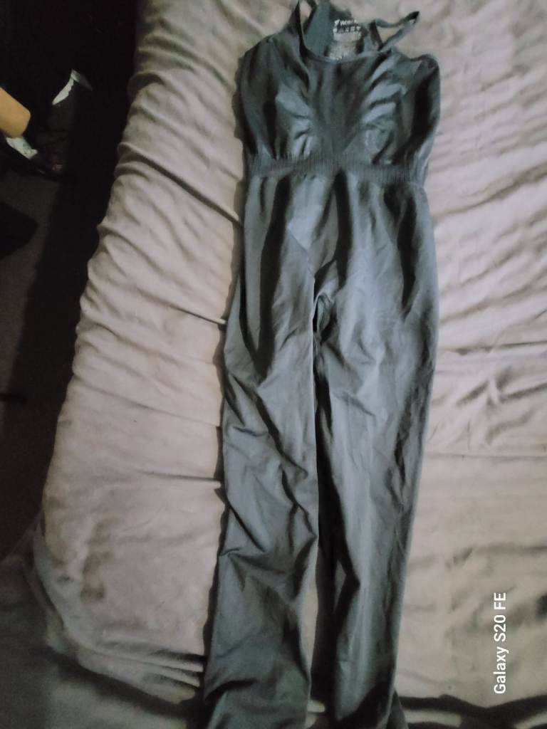 Primark Workout Light Blue Jumpsuit Romper Size M USA 8/10 | Open to Offers!