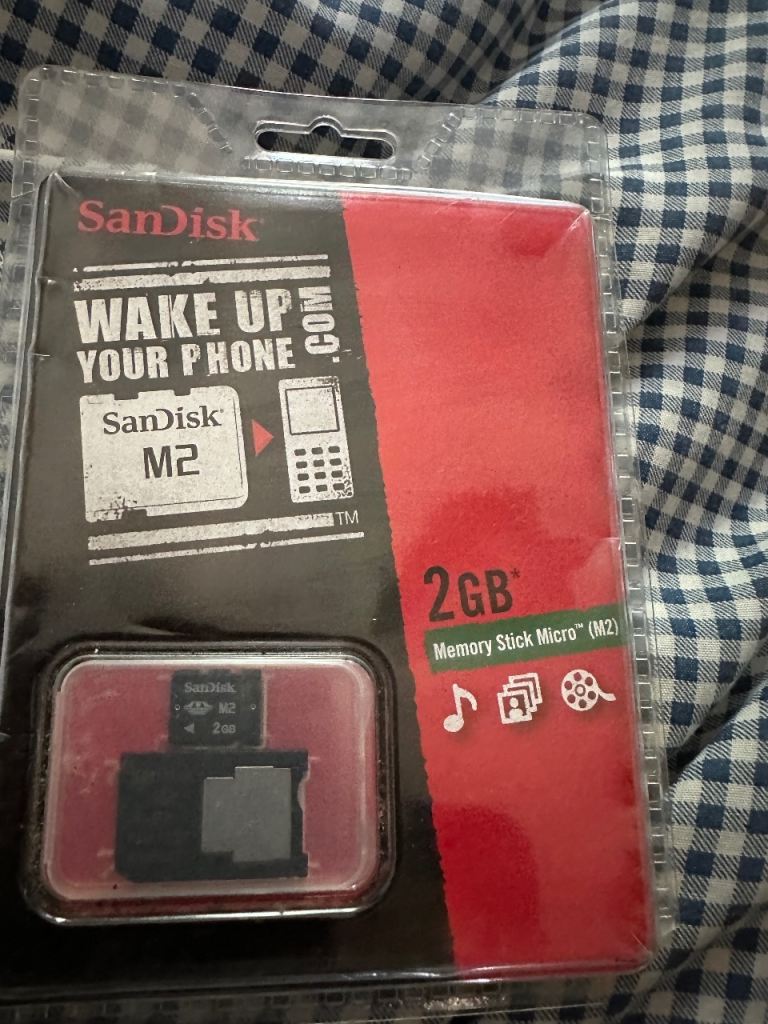 Brand New Sealed SanDisk 2GB Memory Stick Micro (M2) with Adapter – £20