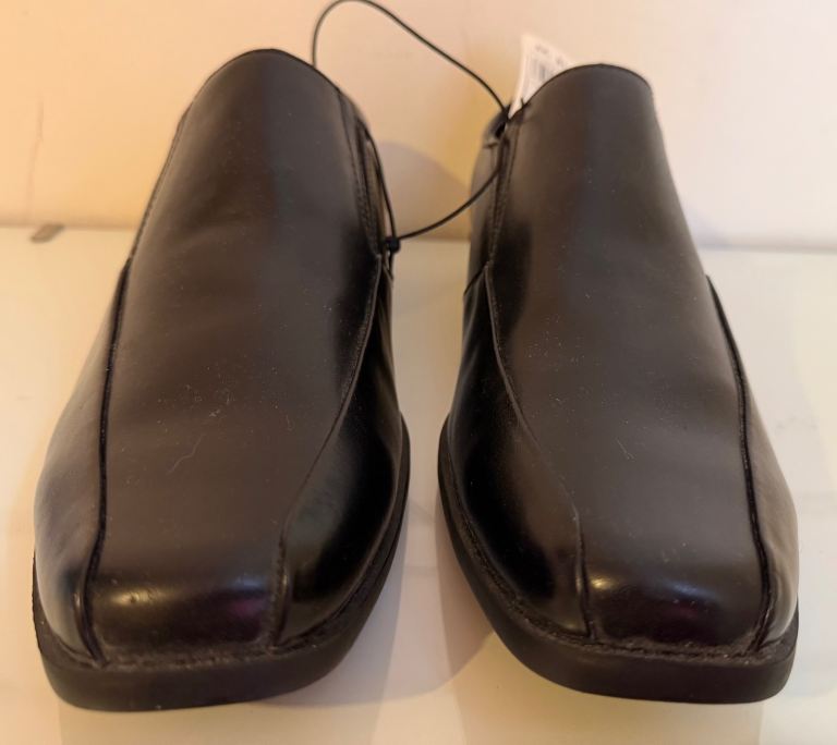 F&F Men's Black Formal Slip-On Shoes UK 11 / EU 45 - Brand New with Tags