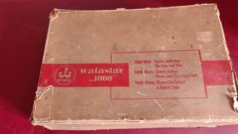 Vintage Watastar 1000 Wata Cine / Photo Light Unit - Working & Boxed (West Germany)