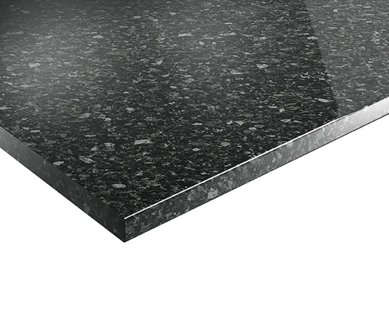 3000 x 600 x 40mm Kitchen Worktop - Black Slate Gloss - BRAND NEW