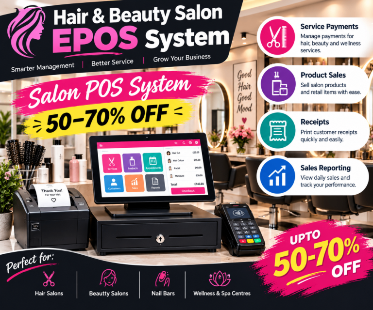 Hair & Beauty Salon EPOS System – Special Offer 50%–70% OFF
