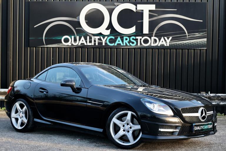 2012 Mercedes SLK 250 CDI AMG Sport Obsidian Black + Pano Roof + AirScarf + Nav