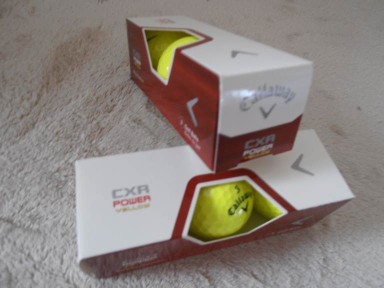 NEW x 3  - Calloway- CXR- Power- Yellow- Golf Balls