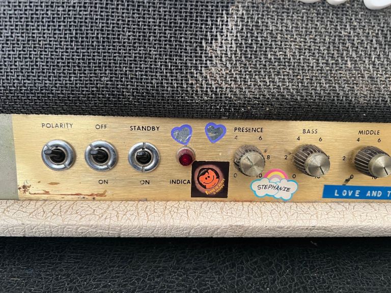 Marshall 1960s-70s 100 watt Super bass amp plus Marshall 100 watt white amp chassis 