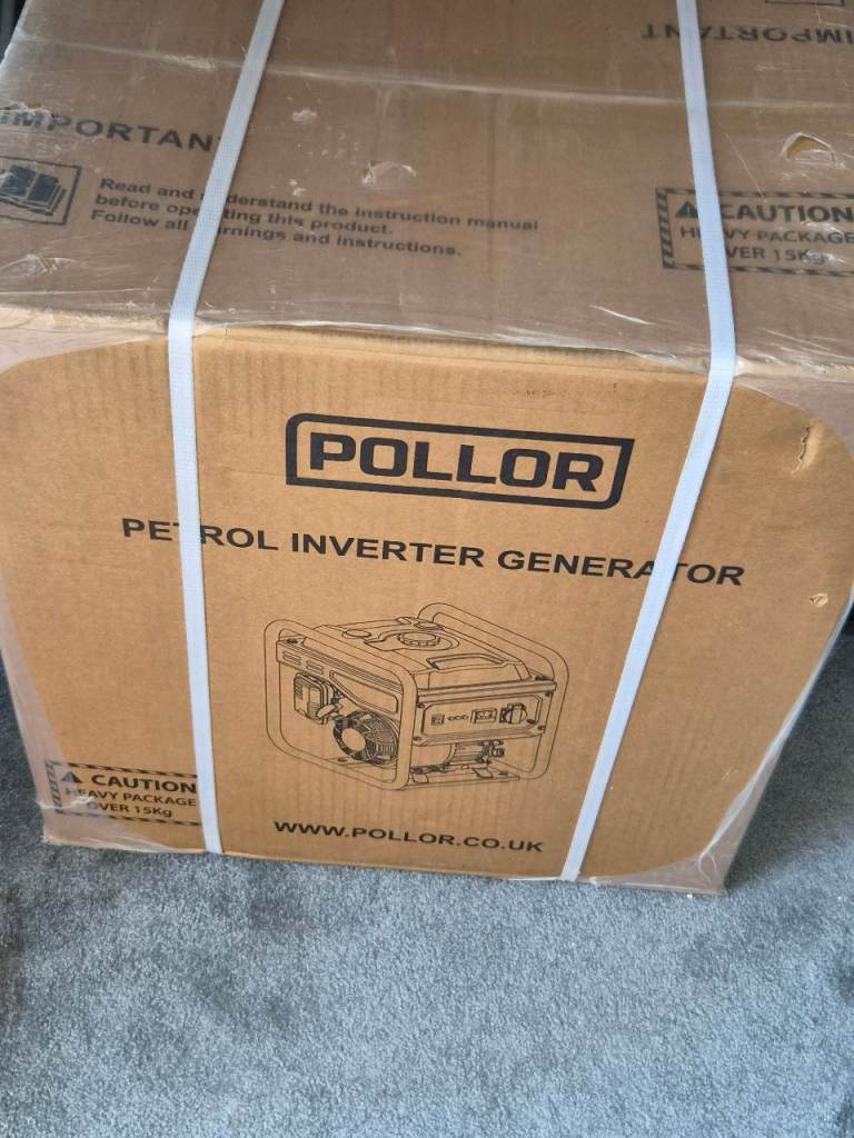 POLLOR Petrol Inverter Generator - BRAND NEW