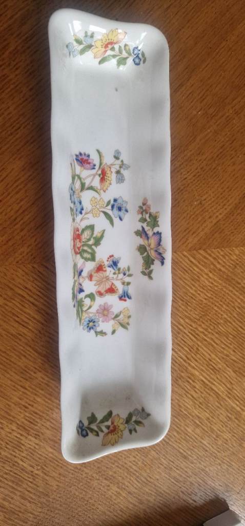 AYNSLEY Fine China England COTTAGE GARDEN 8 1/2" Mini Tray