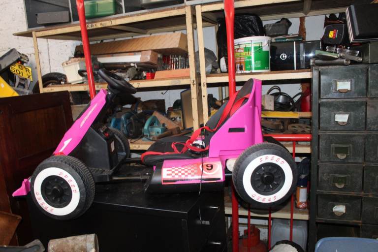 Pink Kids Go-Kart Pedal Car – Good Condition