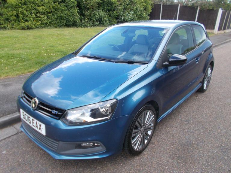 2016 Volkswagen Polo 1.4 TSI BlueMotion Tech ACT BlueGT Euro 6 (s/s) 3dr HATCHBACK Petrol Manual