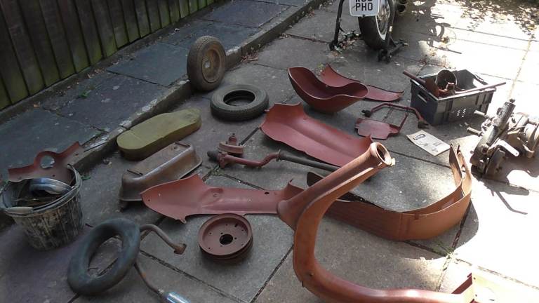 Lambretta Vespa Triumph Tina Restoration rebuild complete scooter with log book Bristol