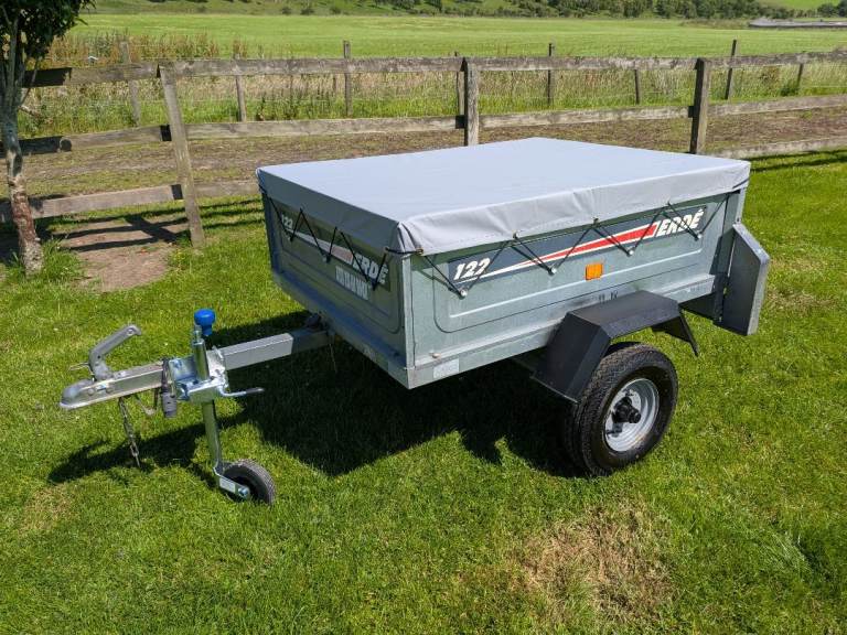 Erde 122 Camping/Tipping Trailer With Cover, Jockey Wheel & Spare Wheel